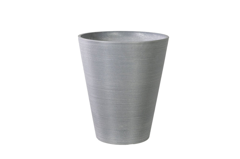 Decorative Textured Round Grey Planter 47cm