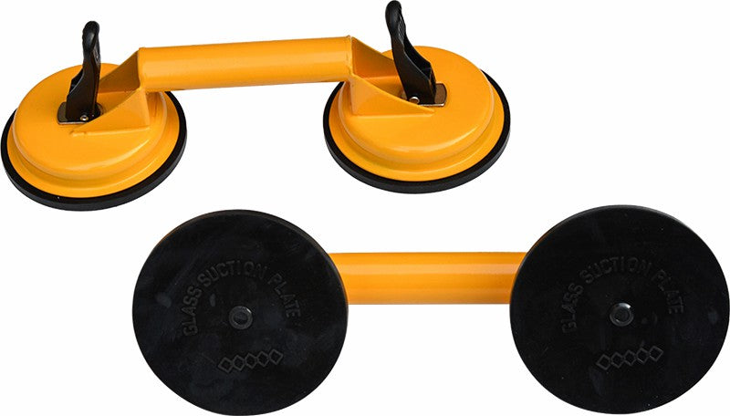 2x 100kg Aluminum Alloy Double Locking Suction Cup Glazer Glass Sucker Lifter