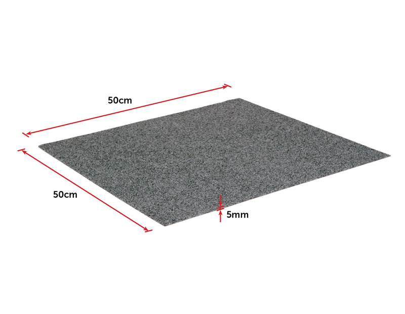 5m2 Box of Premium Carpet Tiles Commercial Domestic Office Heavy Use Flooring Grey