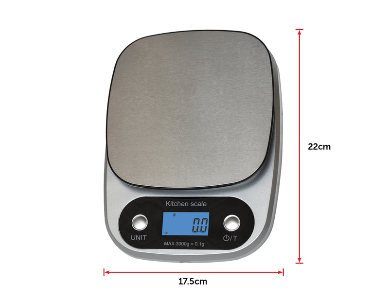 0.1g High Precision Kitchen Scale Rechargable Food Scale Digital 3KG