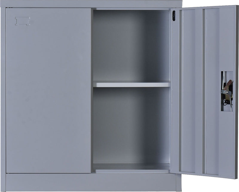 Two-Door Shelf Office Gym Filing Storage Locker Cabinet Safe