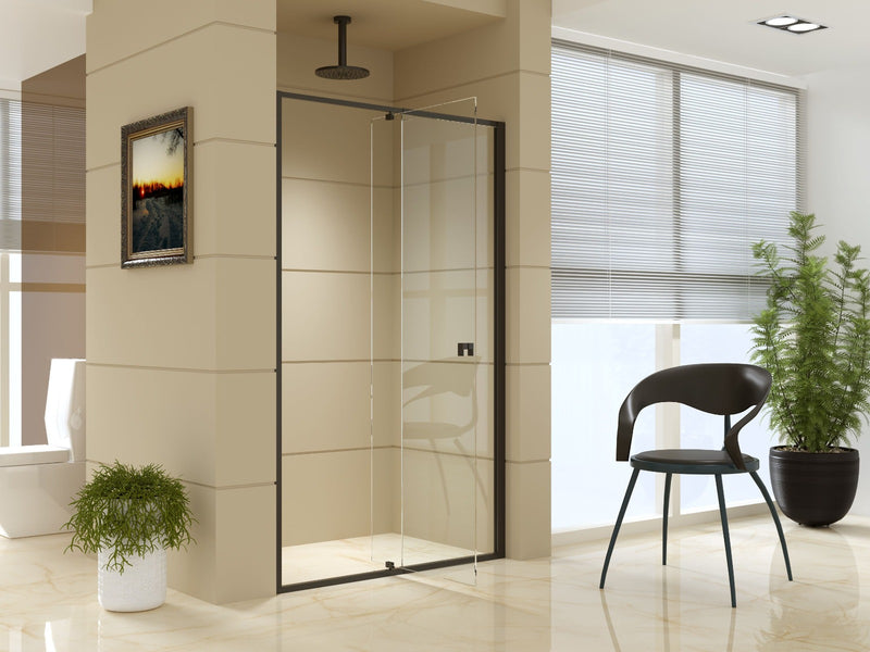 Adjustable Semi Frameless Shower Screen (114~122) x 195cm Australian Safety Glass