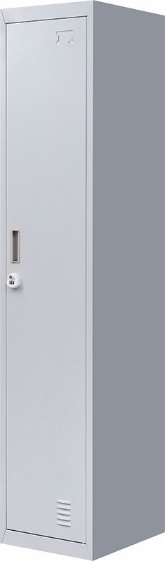 3-Digit Combination Lock One-Door Office Gym Shed Clothing Locker Cabinet Grey