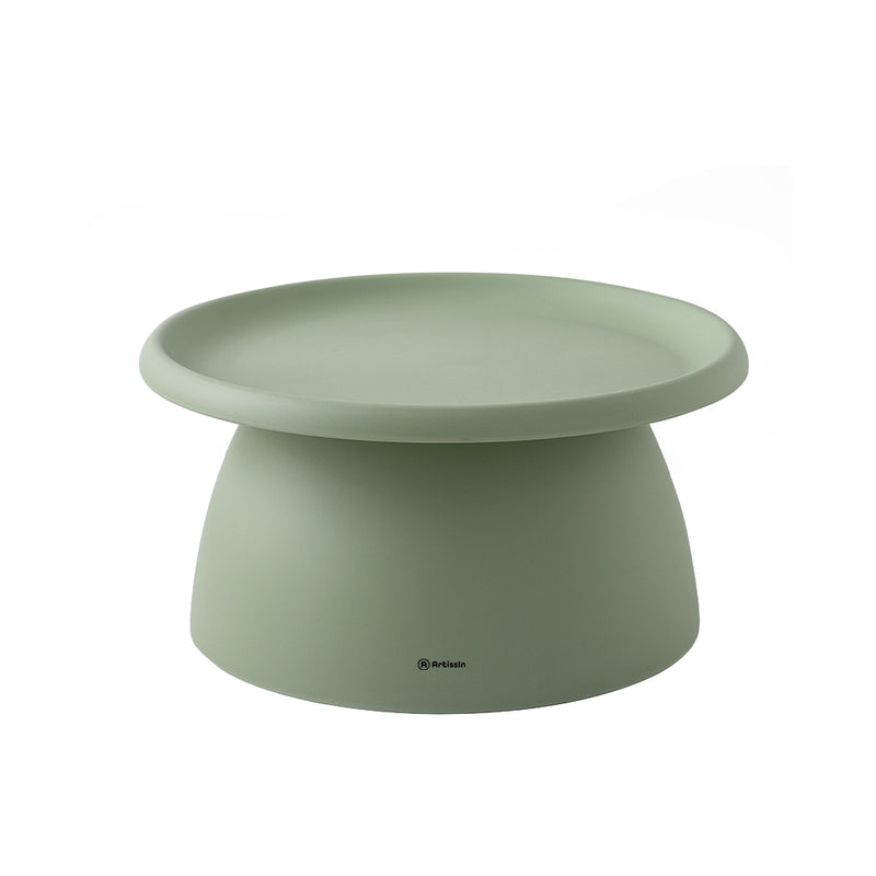 ArtissIn Coffee Table Mushroom Nordic Round Large Side Table 70CM Green