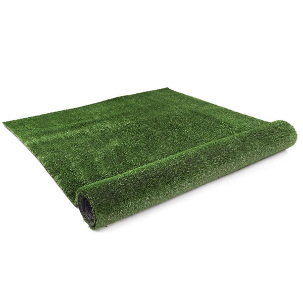 Primeturf Synthetic 10mm 1mx20m 20sqm Artificial Grass Fake Turf Olive Plants Plastic Lawn