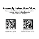 Instahut Folding Arm Awning Motorised Outdoor Pearl Retractable 4X2.5M