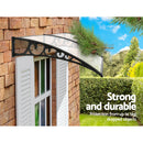 Instahut Window Door Awning Door Canopy 1mx2.4m DIY Patio Outdoor SunShield