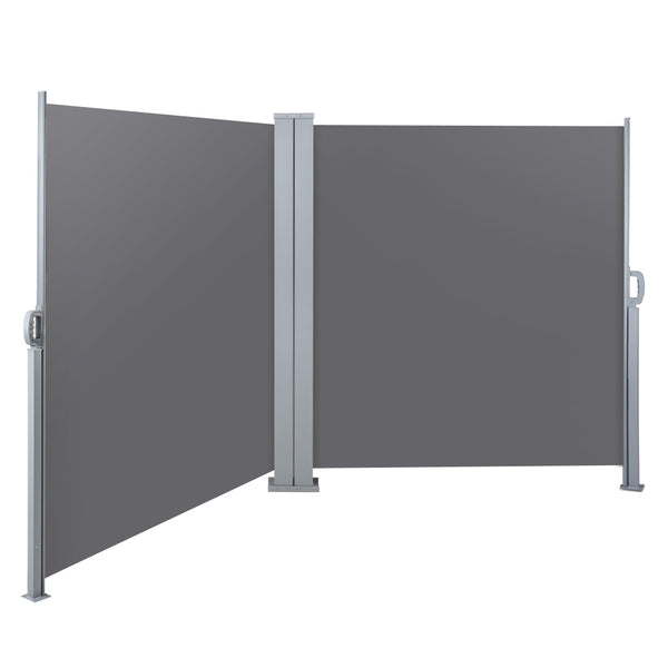 Instahut 1.8X6M Retractable Side Awning Garden Patio Shade Screen Panel Grey