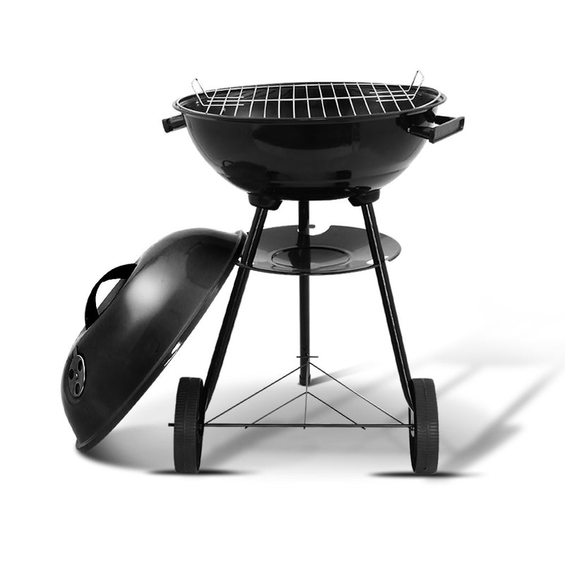 Grillz Charcoal BBQ Smoker Grill Outdoor Camping Patio Barbeque Steel Oven