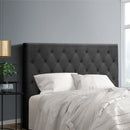 Artiss Bed Head Headboard Double Size Fabric - CAPPI Charcoal