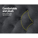 Artiss Bed Head Headboard King Size Fabric - CAPPI Charcoal