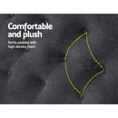 Artiss Bed Head Headboard Queen Size Fabric - CAPPI Charcoal