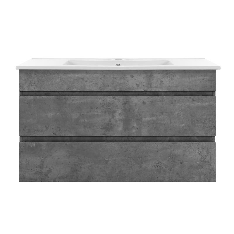 Cefito 900mm Bathroom Vanity Cabinet Basin Unit Sink Storage Wall Mounted Cement