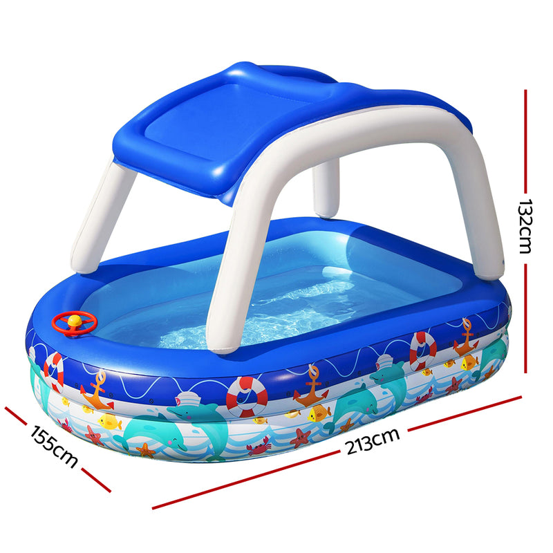 Bestway Kids Play Pools Above Ground Inflatable Swimming Pool Canopy Sunshade