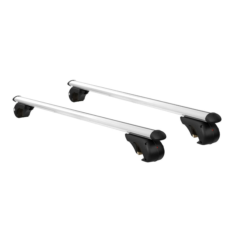 Universal Car Roof Rack Cross Bars Aluminium Silver Adjustable 108cm Racks