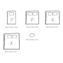 Cosy Club Duvet Cover Quilt Set Doona Cover Pillow Case Blush Beige SINGLE