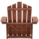 Gardeon Outdoor Sun Lounge Beach Chairs Table Setting Wooden Adirondack Patio Chair Brown
