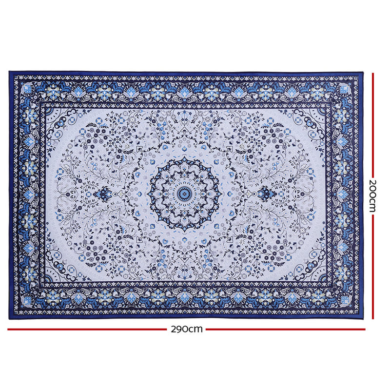 Artiss Floor Rugs Rug 200 x 290 Area Large Modern Carpet Soft Blue Living Room