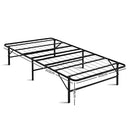 Artiss Foldable King Single Metal Bed Frame - Black