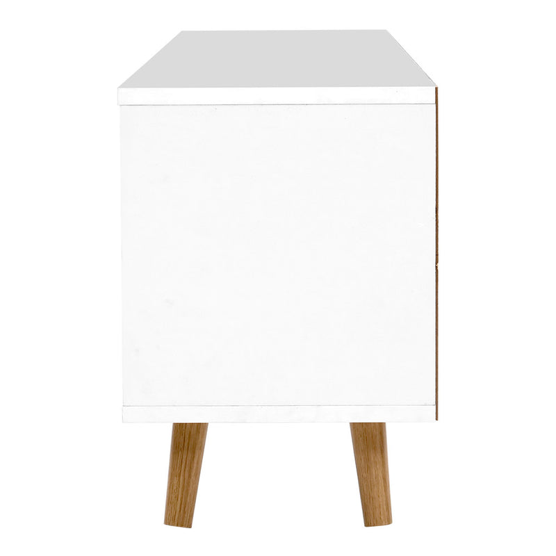 Artiss TV Cabinet Entertainment Unit Stand Wooden Scandinavian 120cm White