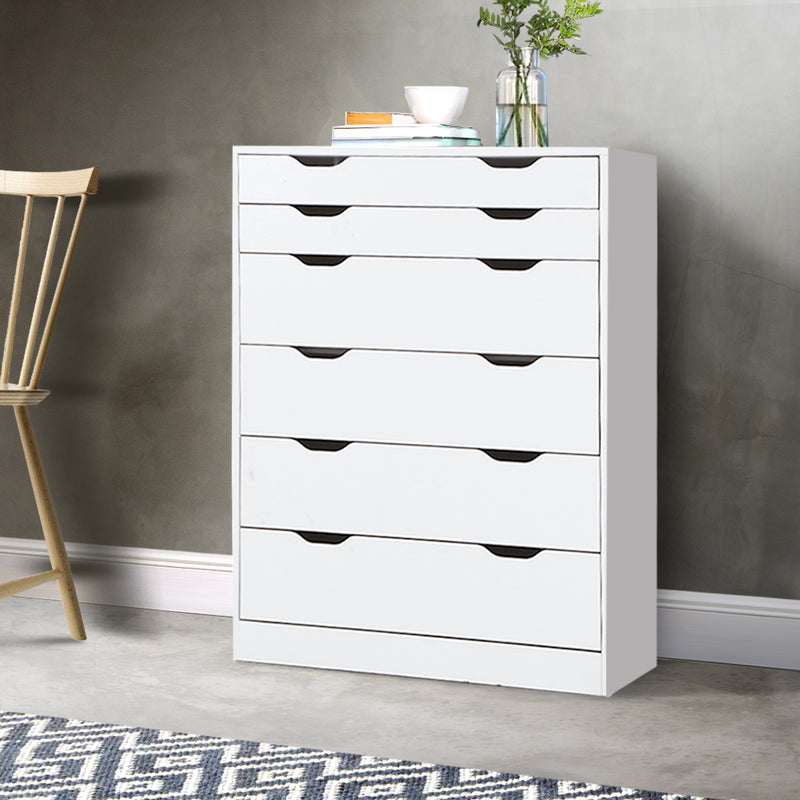 Artiss 6 Chest of Drawers Tallboy Cabinet Storage Dresser Table Bedroom Storage