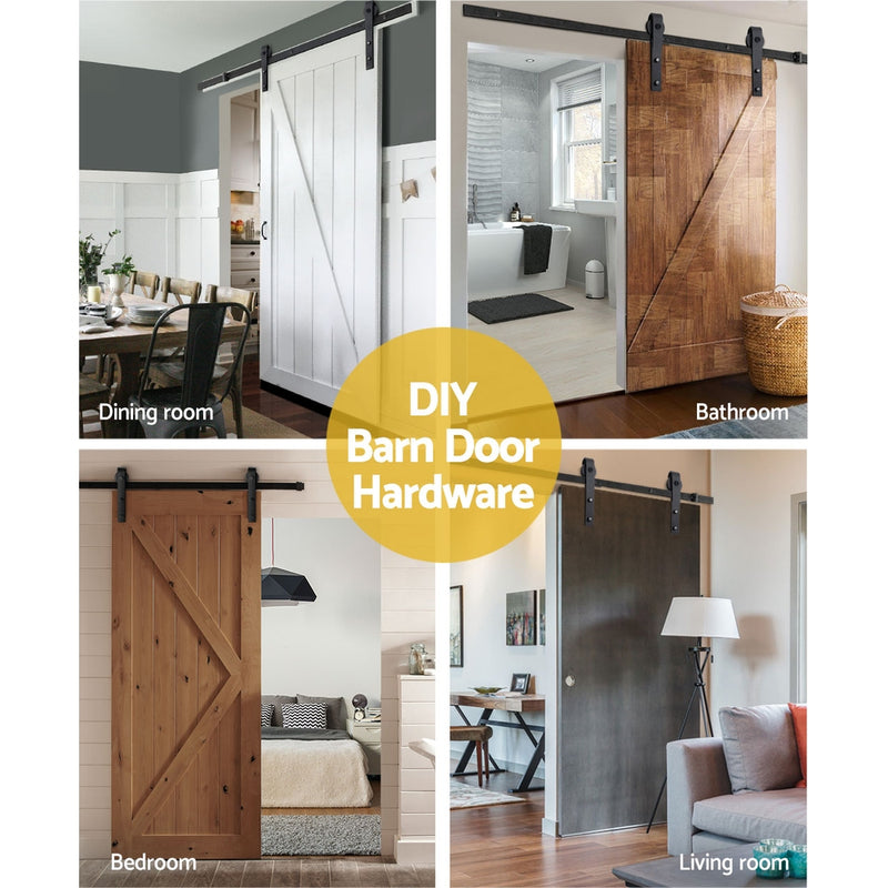 Sliding Barn Door Hardware - Black