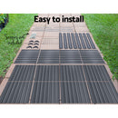 Greenfingers Garden Bed 240X80X77CM Galvanised Raised Steel Instant Planter 2N1