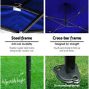Instahut Gazebo Pop Up Marquee 3x4.5m Folding Wedding Tent Gazebos Shade Blue