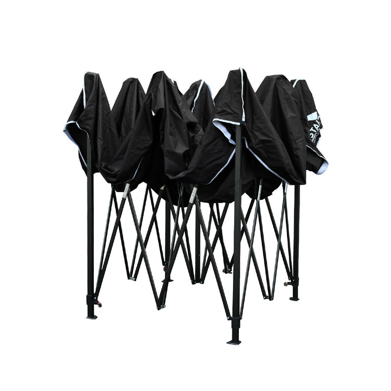 Instahut Gazebo Pop Up Marquee 3x3 Outdoor Wedding Base Pod Kit Black