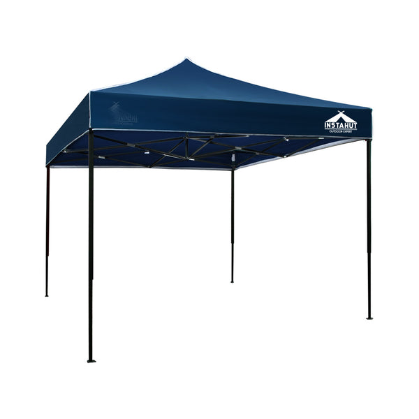 Instahut Gazebo Pop Up Marquee 3x3m Outdoor Tent Folding Wedding Gazebos Navy