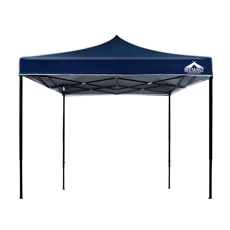 Instahut Gazebo Pop Up Marquee 3x3 Outdoor Wedding Base Pod Kit Navy