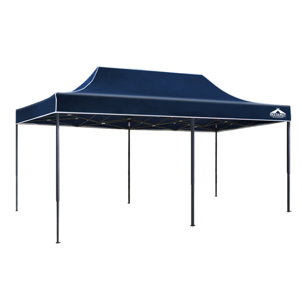 Instahut Gazebo Pop Up Marquee 3x6m Outdoor Tent Folding Wedding Gazebos Navy