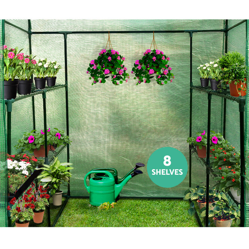 Greenfingers Greenhouse Green House Tunnel 2MX1.55M Garden Shed Storage Plant