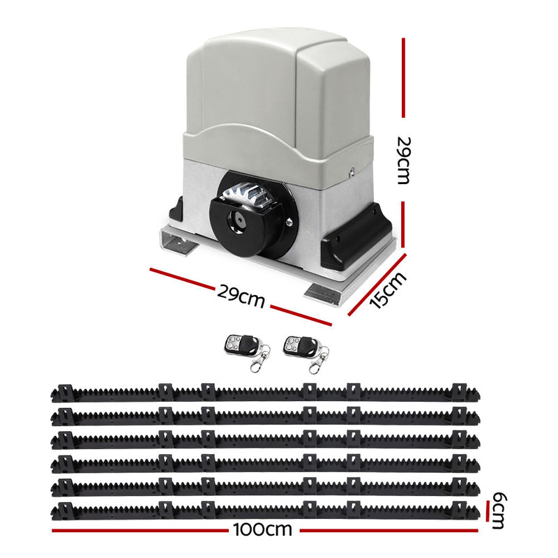 Auto Electric Sliding Gate Opener 1200KG 6M Rails