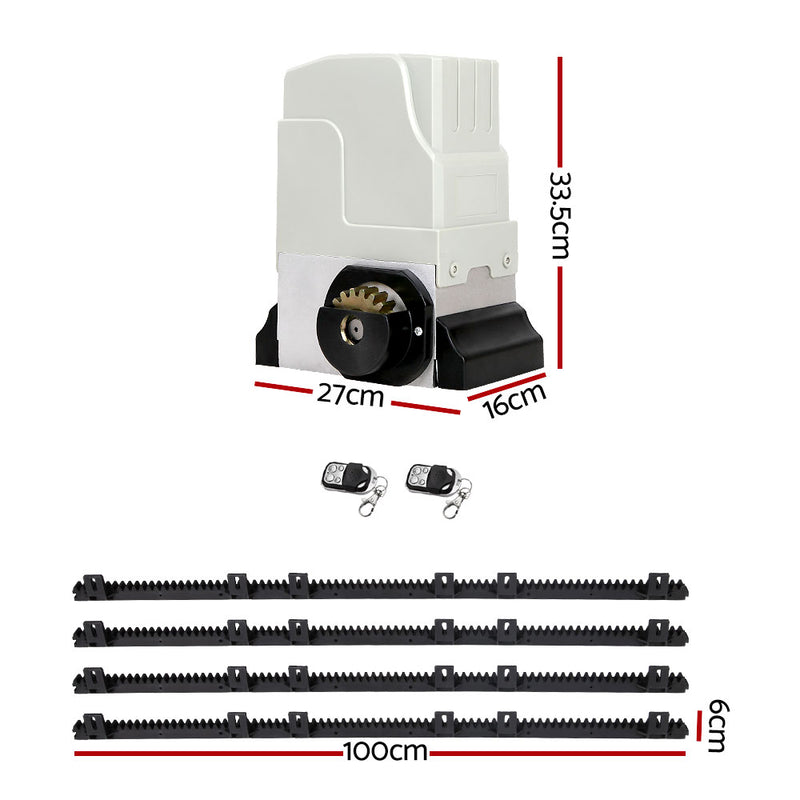 Auto Electric Sliding Gate Opener 1800KG 4M Rails