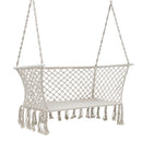 Gardeon Camping Hammock Chair Patio 2 Person Swing Hammocks Double Portable Cream