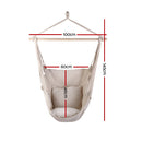 Gardeon Hammock Swing Chair - Cream