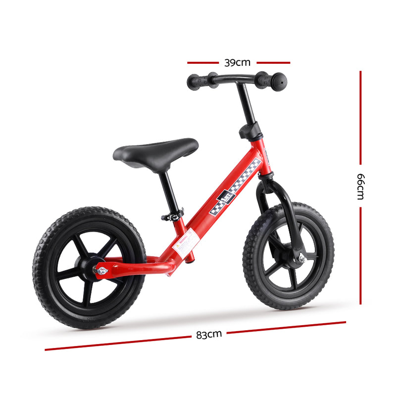 Rigo Kids Balance Bike Ride On Toys Push Bicycle Wheels Toddler Baby 12" Bikes Red