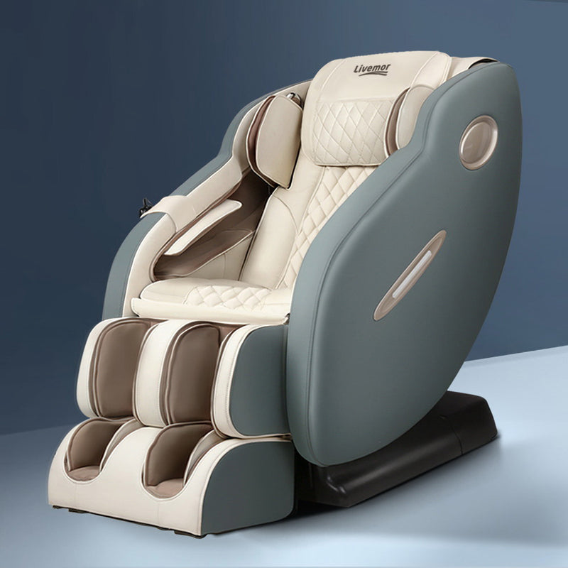 Livemor Electric Massage Chair Recliner SL Track Shiatsu Heat Back Massager