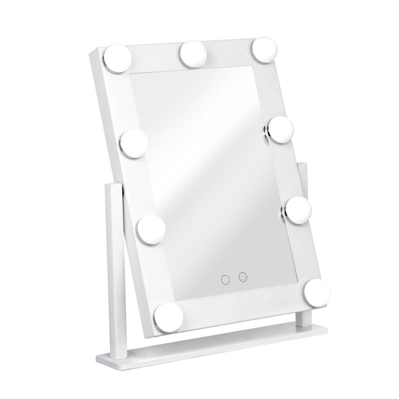 Embellir LED Standing Makeup Mirror - White