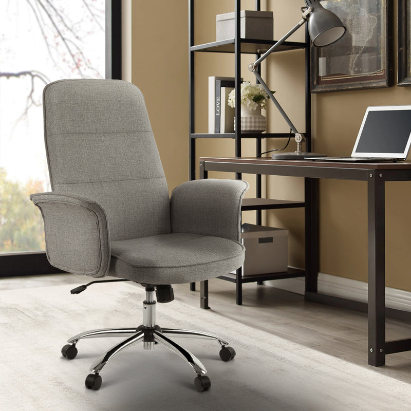 Fabric Office Desk Chair - Grey