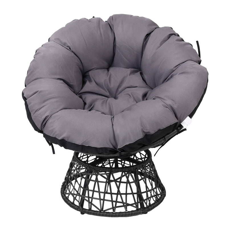 Gardeon Papasan Chair - Black