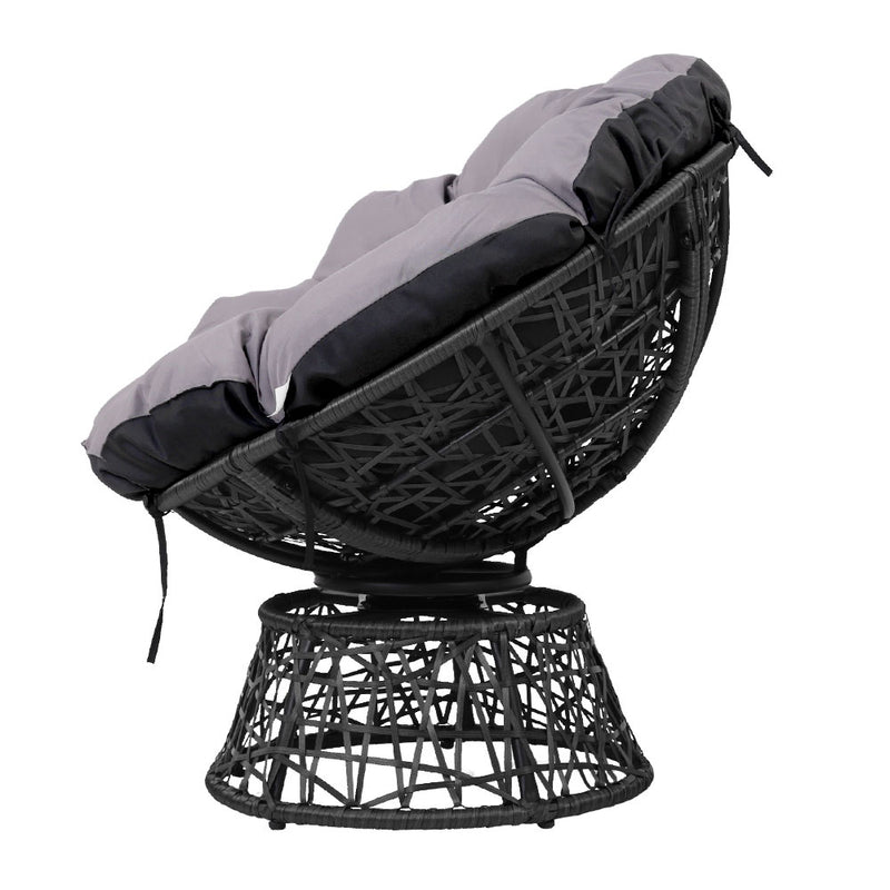 Gardeon Papasan Chair - Black