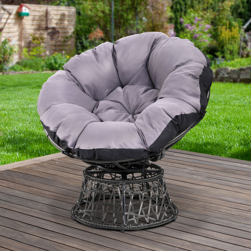 Gardeon Papasan Chair - Black