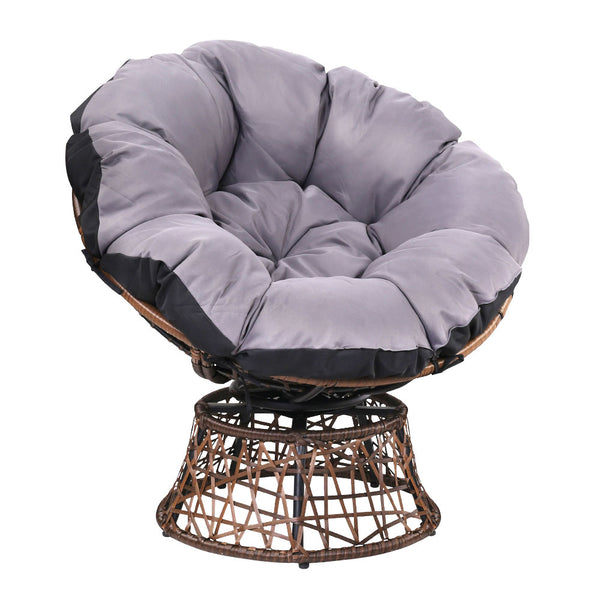 Gardeon Papasan Chair - Brown