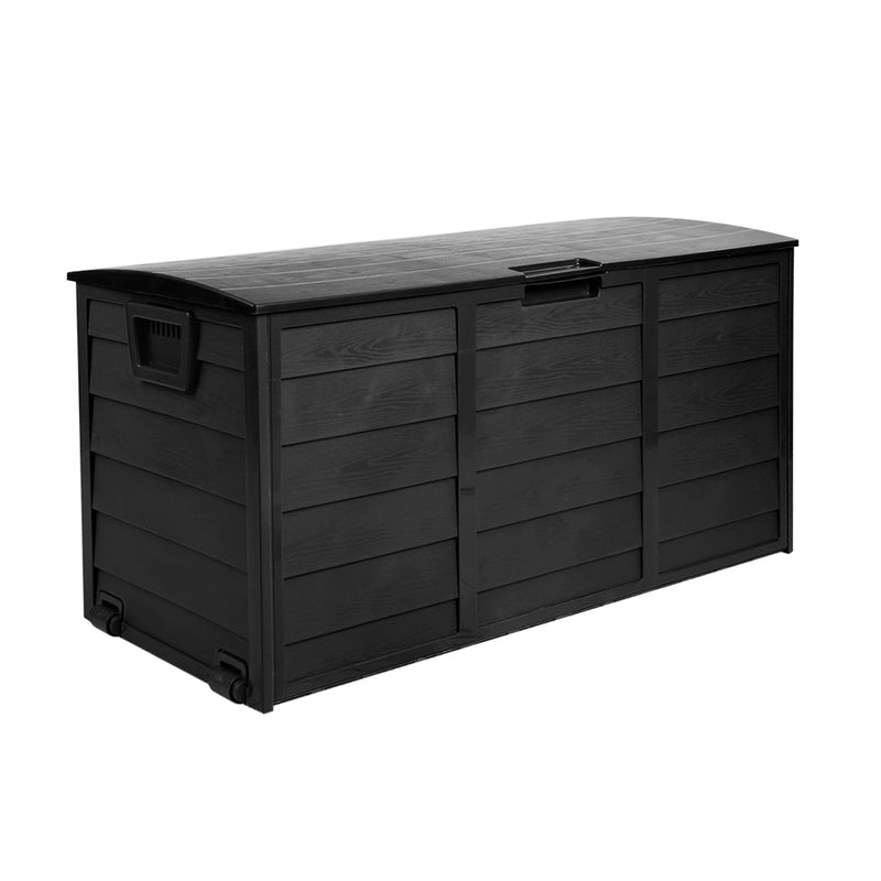 Gardeon 290L Outdoor Storage Box - All Black