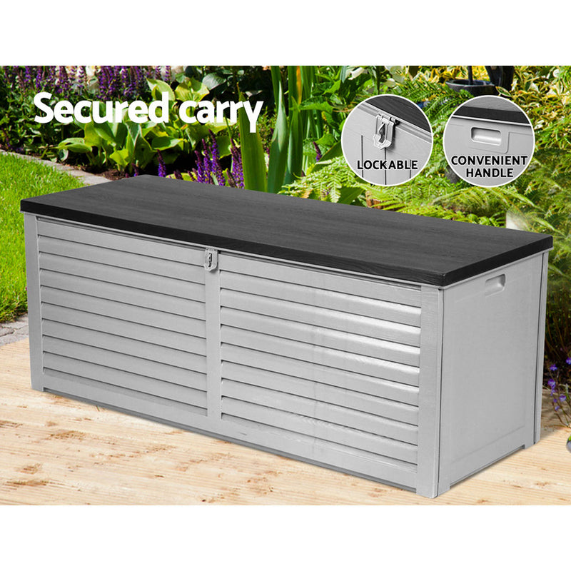 Gardeon Outdoor Storage Box Bench Seat 390L