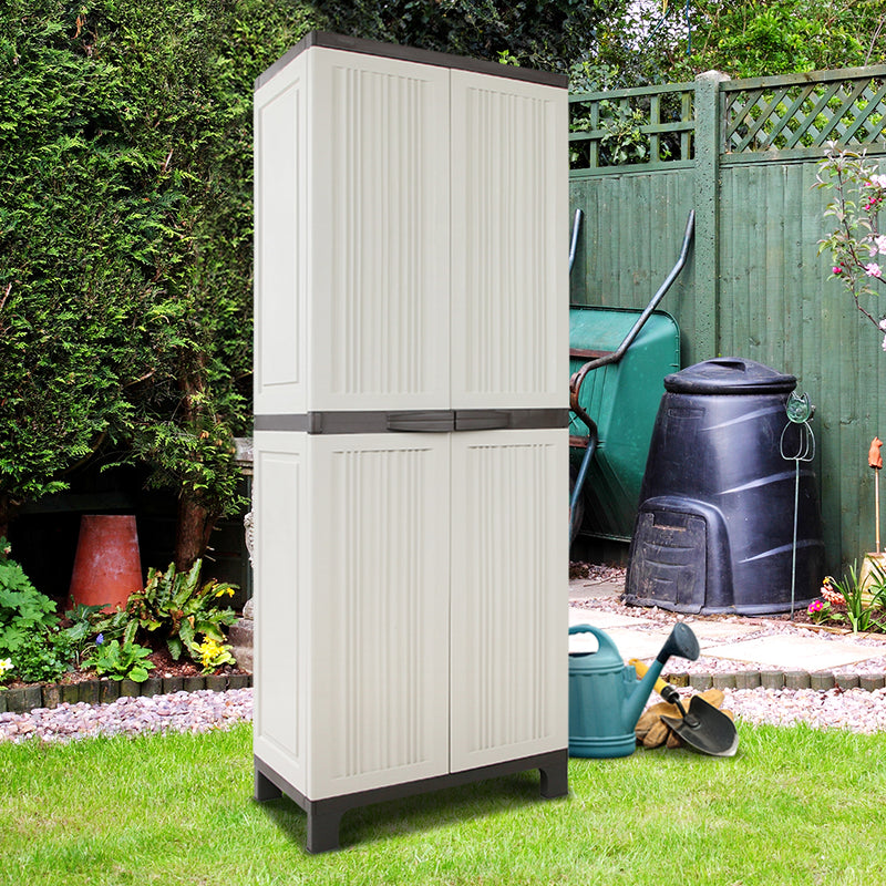 Gardeon Outdoor Storage Cabinet Lockable Cupboard Garage 173cm