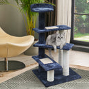 i.Pet Cat Tree 100cm Trees Scratching Post Scratcher Tower Condo House Furniture Wood Steps