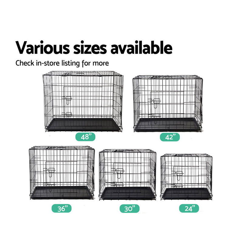 i.Pet 36inch Pet Cage - Black